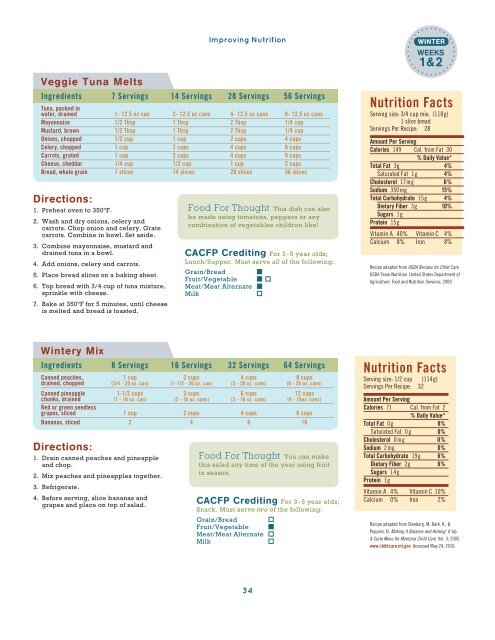 CACFP Menu Planning Guide - Healthy Meals Resource System