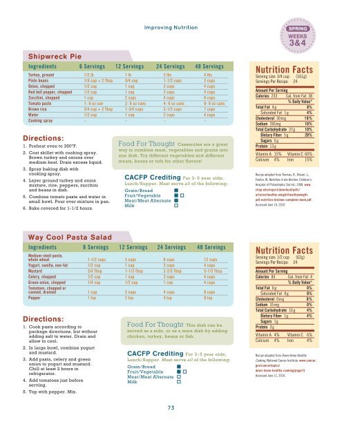 CACFP Menu Planning Guide - Healthy Meals Resource System