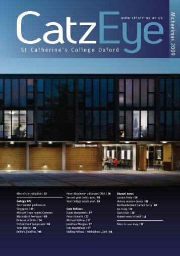 CatzEye Mich 09_v3:Layout 1 - St. Catherine's College - University ...