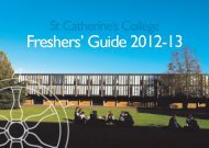 Freshers' Guide 2012-13 - St Catz JCR - University of Oxford