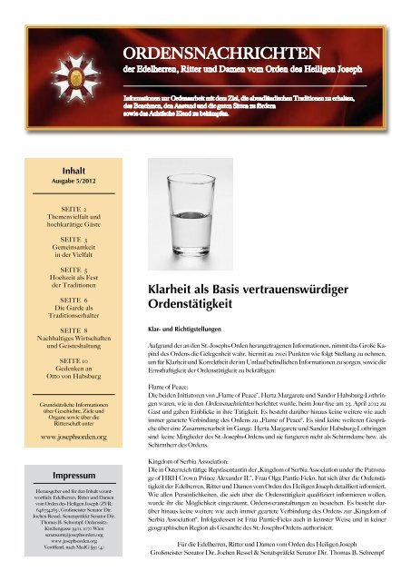 Ordensnachrichten 5/2012 - Jochen Ressel
