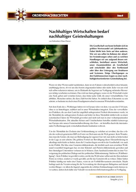 Ordensnachrichten 5/2012 - Jochen Ressel