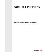 Producer Reference Guide - arkitex - Agfa