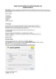 Export from ArchiCAD 13 to Artlantis Render and ... - Graphisoft