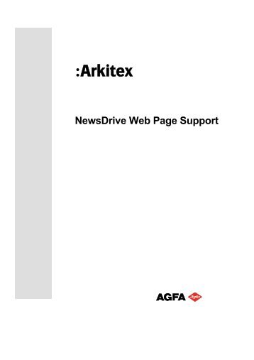 :Arkitex NewsDrive Web Page Support - Agfa