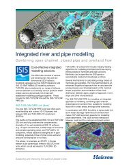 Integrated river and pipe modelling - Halcrow