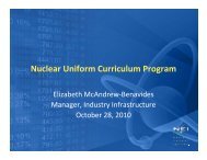 Nuclear Uniform Curriculum Program