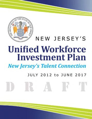 New Jersey Unified Workforce Investment Plan Roles ... - SETC