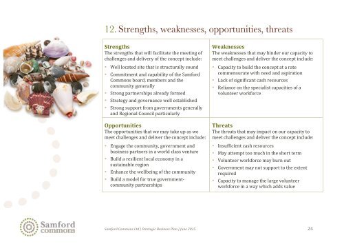 Samford Commons Strategic Business Plan