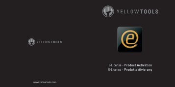 E-License - Product Activation E-License ... - Yellow Tools