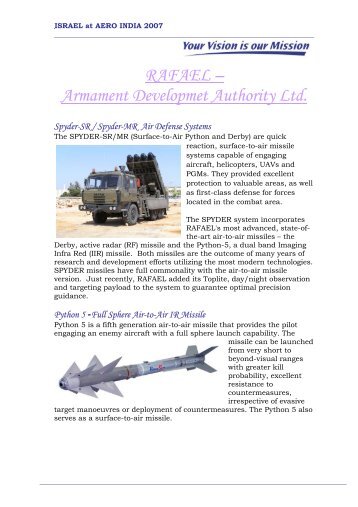 RAFAEL – Armament Developmet Authority Ltd. - Sibat
