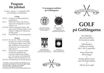 RÃ¥sunda 100 Ã¥r.pdf - Golfhistoriska SÃ¤llskapet - Golf.se