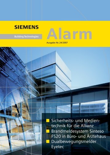 Sicherheits- und Medien- technik für die Allianz ... - Siemens