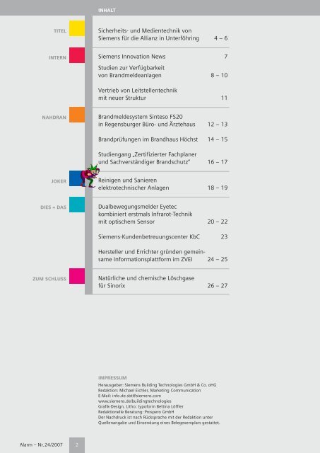 Sicherheits- und Medien- technik für die Allianz ... - Siemens