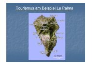 Tourismus am Beispiel La Palma