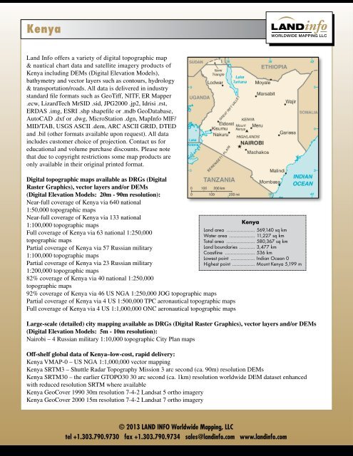Kenya - Land Info