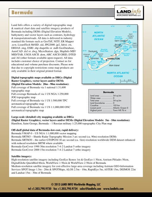 Bermuda - LAND INFO Worldwide Mapping, LLC