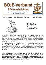 Pfarrnachrichten 15-16.2013 - Boje Verbund