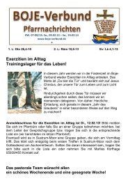 Pfarrnachrichten 06-07.2013 - Boje Verbund