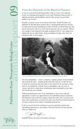annual report 09 - Fieldstone Farm Therapeutic Riding Center
