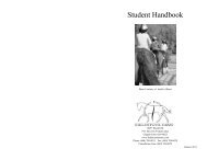 Student Handbook - Fieldstone Farm Therapeutic Riding Center