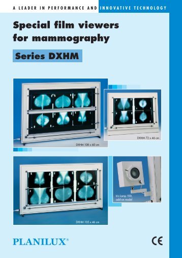 Special film viewers for mammography Series DXHM - Planilux