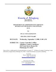 County of Allegheny - Allegheny County