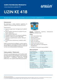 UZIN KE 418 - Klej do wykładzin PCV uniwersalny - Budmarkus
