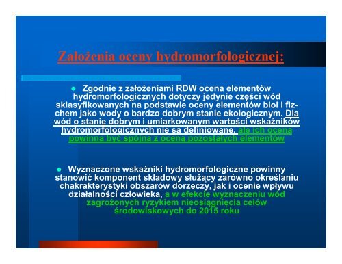 OCENA HYDROMORFOLOGICZNA RZEK â HISTORIA, CELE ...