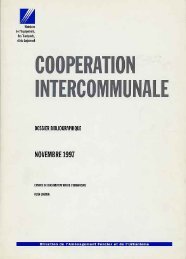 Coopération intercommunale. Dossier bibliographique. - Centre de ...