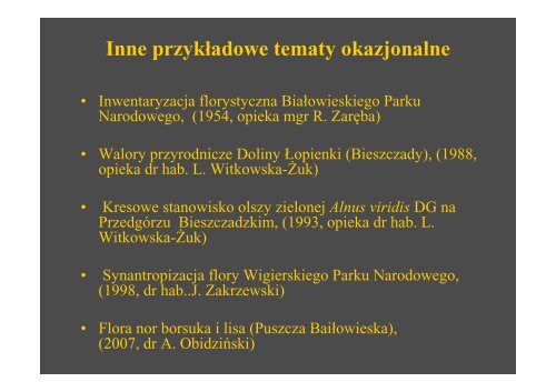 Prezentacja - Historia Sekcji Botaniki Lesnej.pdf - Stary serwis ...