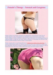 Female’s Thongs – Sensual and Gorgeous