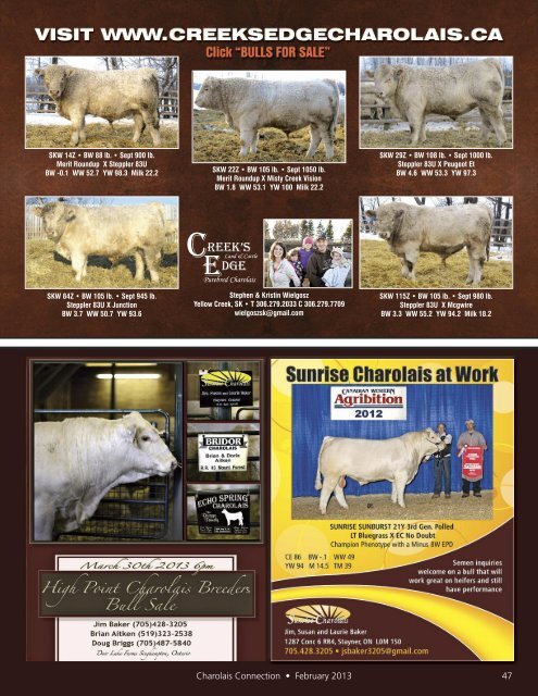 February 2013 - Charolais Banner