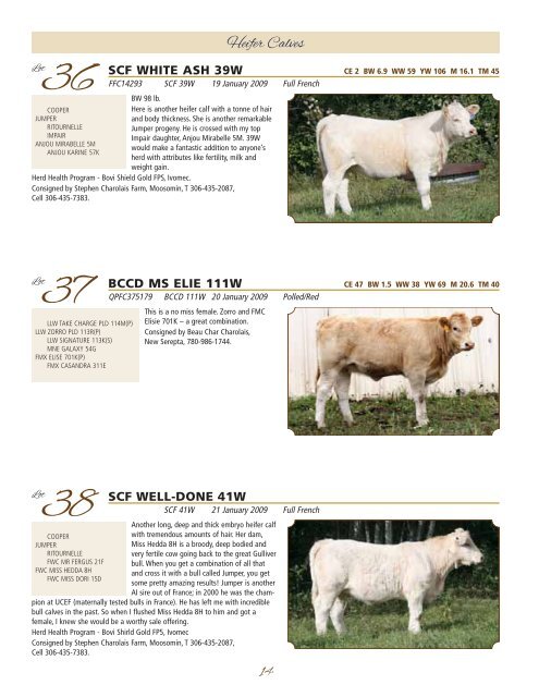 schedule of events - Charolais Banner