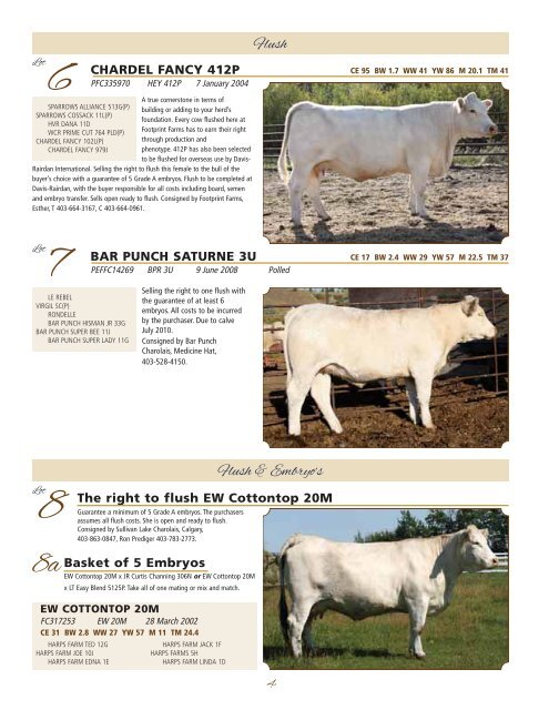 schedule of events - Charolais Banner