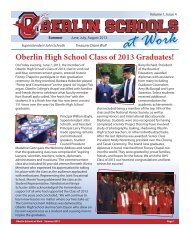 at Work - Oberlin City Schools