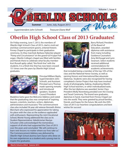 at Work Oberlin City Schools
