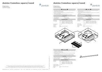domino frameless square/round domino frameless square ... - Planlicht