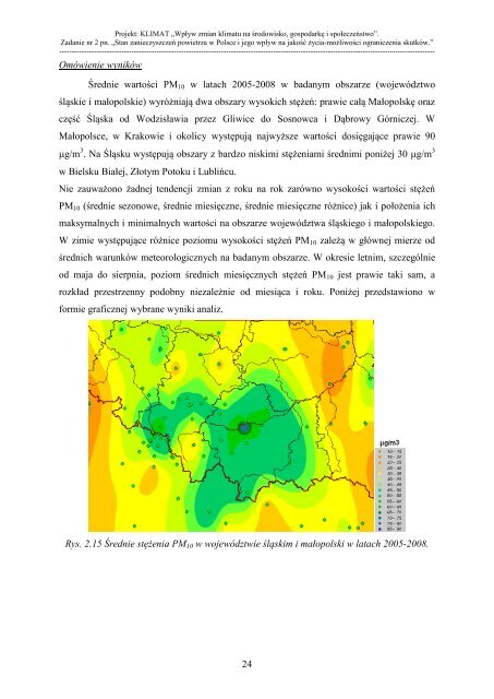 Raport Zadanie 2 - klimat - Instytut Meteorologii i Gospodarki Wodnej