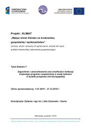 Raport Zadanie 7 - klimat - Instytut Meteorologii i Gospodarki Wodnej