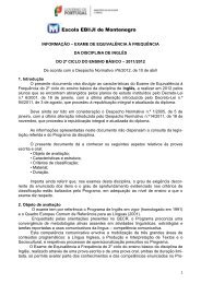 Escola EBI/JI de Montenegro - Agrupamento de Escolas do ...