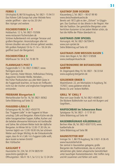 Biergarten-Guide Augsburg 2015