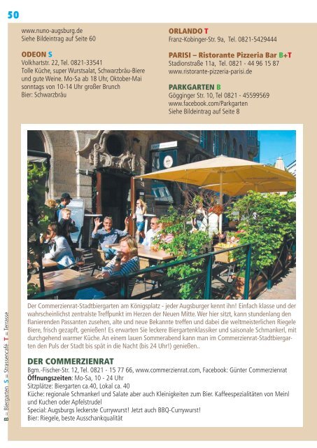 Biergarten-Guide Augsburg 2015