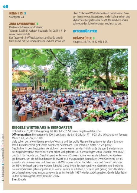 Biergarten-Guide Augsburg 2015