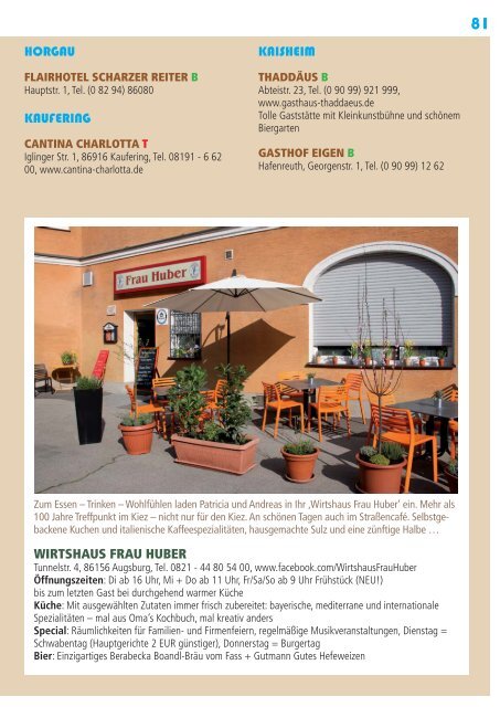 Biergarten-Guide Augsburg 2015