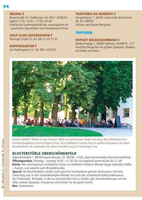 Biergarten-Guide Augsburg 2015