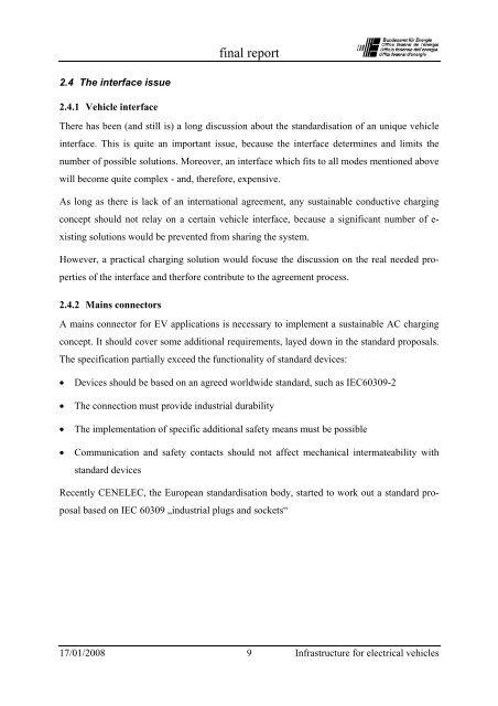 Definition and implementation of a global EV ... - Park & Charge