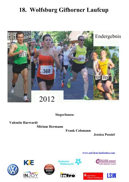 Endergebnisheft Laufcup 2012 - laufelf.de