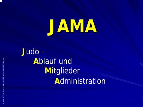 JAMA Verein - Judo Landesverband NiederÃ¶sterreich