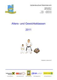 Alters- und Gewichtsklassen 2011 - Judo Landesverband ...